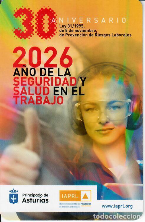 Coleccionismo calendarios: CALENDARIO FOURNIER - A&Ntilde;O 2026 - IAPRL - INSTITUTO ASTURIANO DE PREVENCI&Oacute;N DE RIESGOS LABORALES