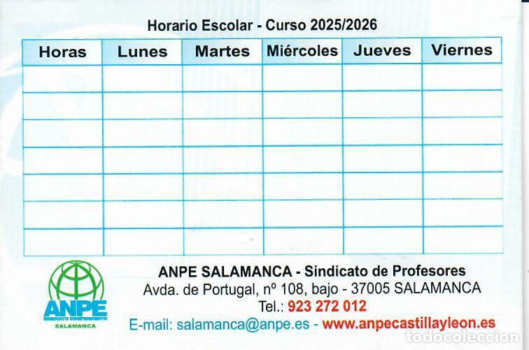 Coleccionismo calendarios: CALENDARIO DE PUBLICIDAD - A&Ntilde;O 2026 - SINDICATO ANPE