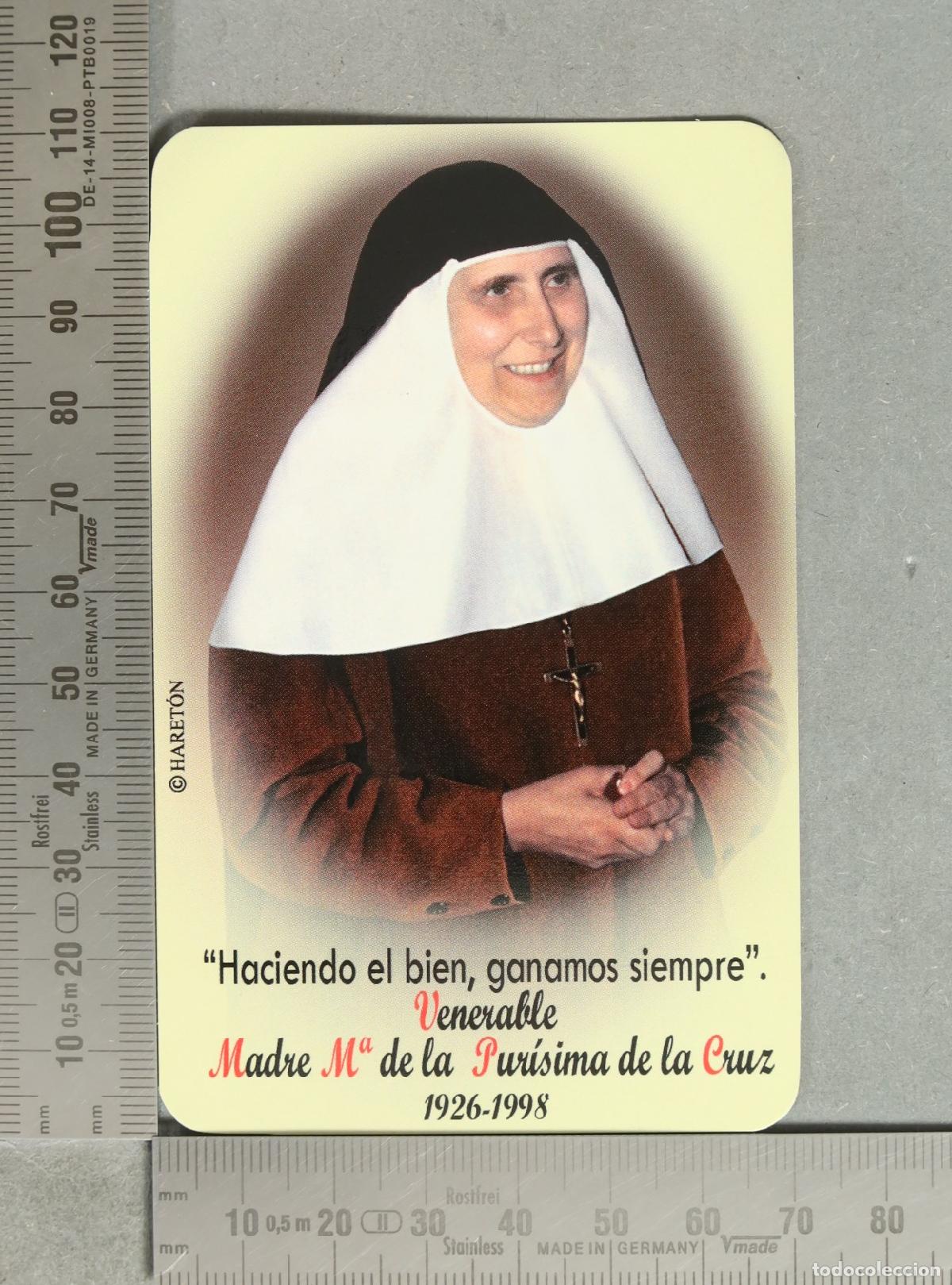 Coleccionismo calendarios: ESTAMPA. Madre Mar&iacute;a de la Pur&iacute;sima de la Cruz 2010