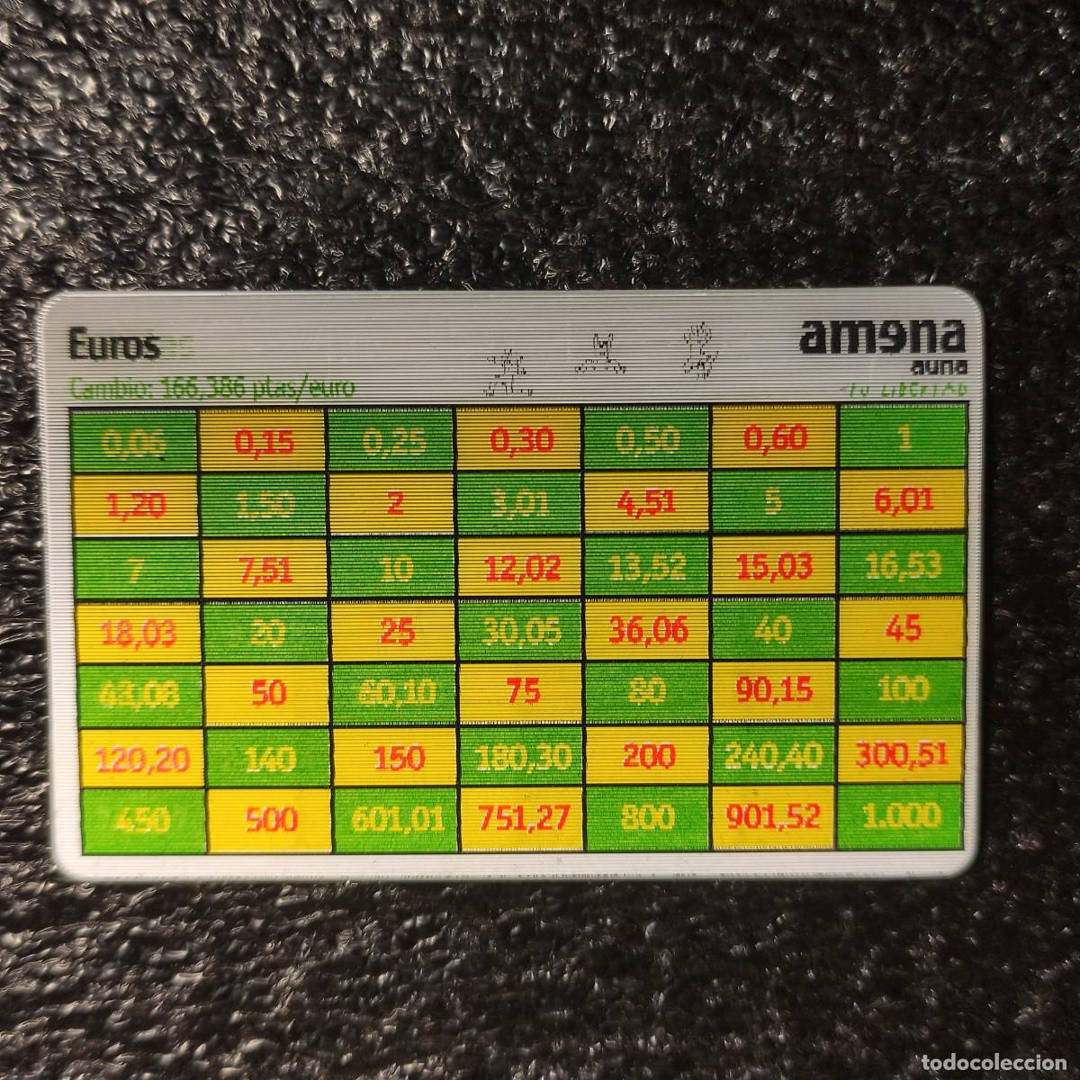 Coleccionismo calendarios: CALENDARIO BOLSILLO EUROCONVERSOR HOLOGRAFICO . AMENA 2002 ** T2