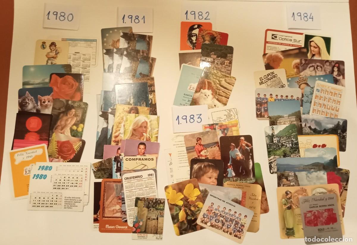 Coleccionismo calendarios: 83 CALENDARIOS - 1980 a 1984 - CALENDARIOS DE BOLSILLO