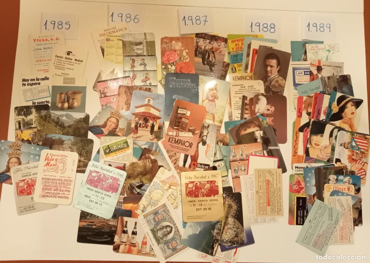 Coleccionismo calendarios: 124 CALENDARIOS - 1985 a 1989 - CALENDARIOS DE BOLSILLO