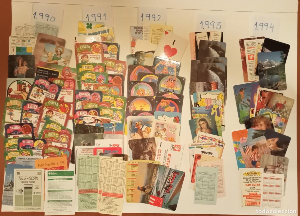 Coleccionismo calendarios: 122 CALENDARIOS - 1990 a 1994 - CALENDARIOS DE BOLSILLO
