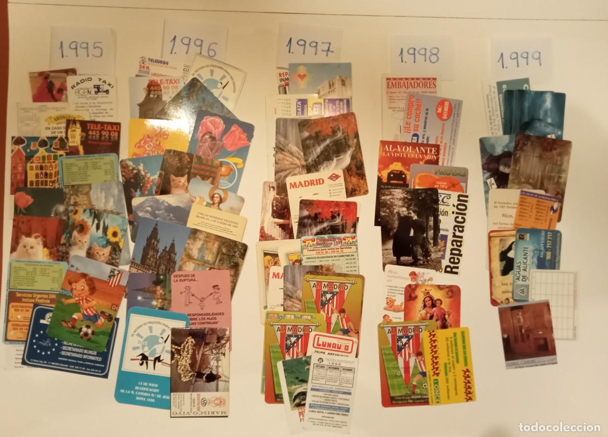 Coleccionismo calendarios: 80 CALENDARIOS - 1995 a 1999 - CALENDARIOS DE BOLSILLO