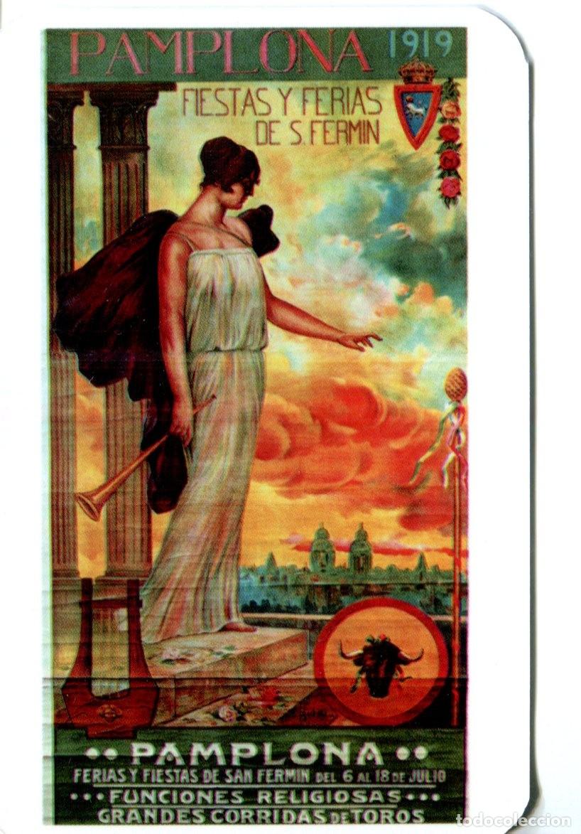 Coleccionismo calendarios: CALENDARIO PAMPLONA - cartel taurino de 1919 SAN FERMIN - TOROS A&Ntilde;O 2000