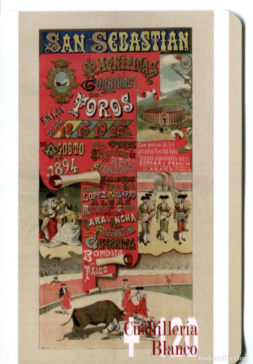 Coleccionismo calendarios: CALENDARIO A&Ntilde;O 2009 (CARTEL TAURINO SAN SEBASTIAN 1894) TOROS Cuchilleria Blanco