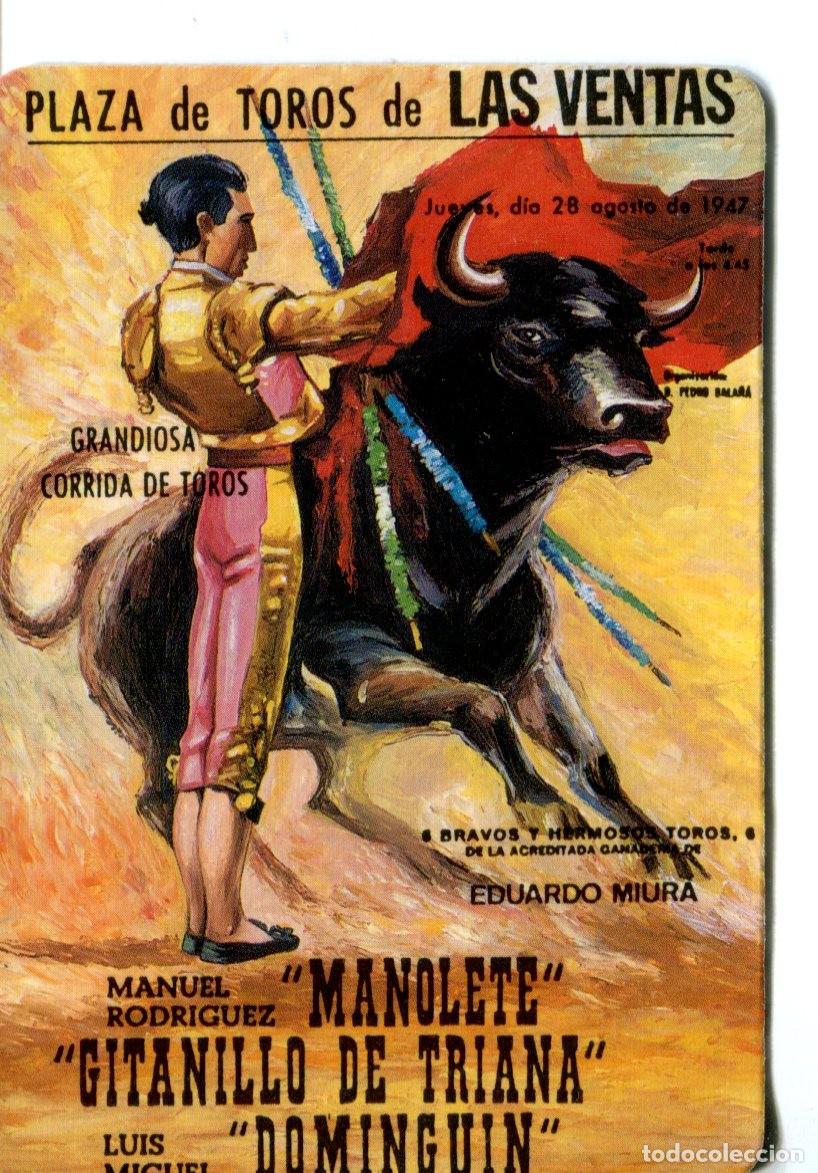 Coleccionismo calendarios: CALENDARIO TAURINO CARTEL PLAZA TOROS DE LAS VENTAS 1990