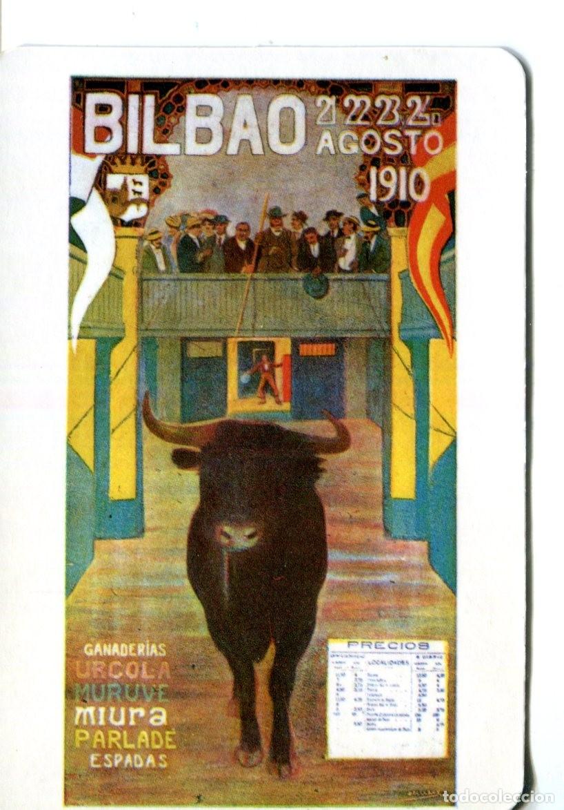 Coleccionismo calendarios: CALENDARIO A&Ntilde;O 1986 TOROS. CARTEL TOROS BILBAO 1910 SEMANA GRANDE TAUROMAQUIA