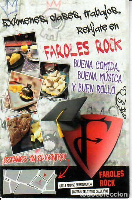 Coleccionismo calendarios: CALENDARIO DE PUBLICIDAD - A&Ntilde;O 2026 - FAROLES ROCK - VALLADOLID