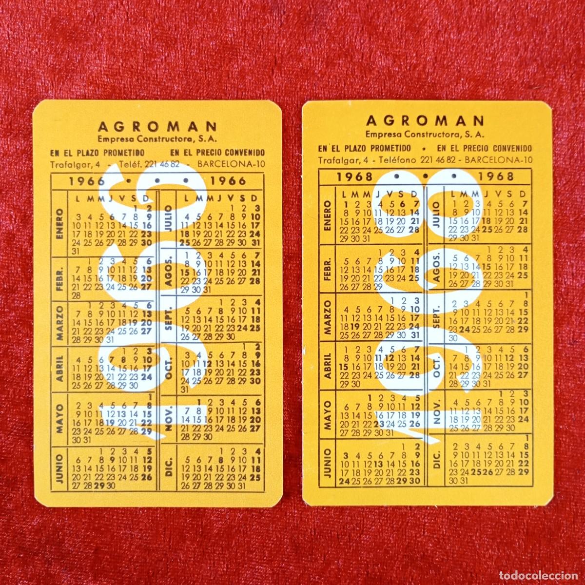 Collezionismo Calendari: AGROMAN - EMPRESA CONSTRUCTORA S.A. - CALENDARIOS 1966, 1967, 1968 Y 1969 / 579