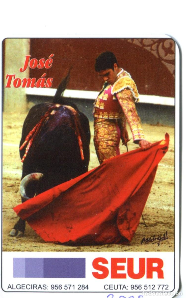 Coleccionismo calendarios: CALENDARIO TOROS TORERO JOS&Eacute; TOM&Aacute;S, A&Ntilde;O 2008, PUBLICIDAD SEUR ALGECIRAS Y CEUTA