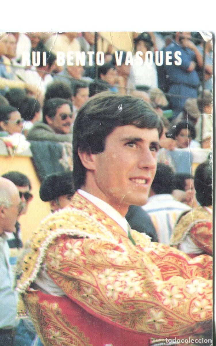 Coleccionismo calendarios: CALENDARIO A&Ntilde;O 1988 TORERO RUI BENTO VASQUES TOROS TAURINO TAUROMAQUIA