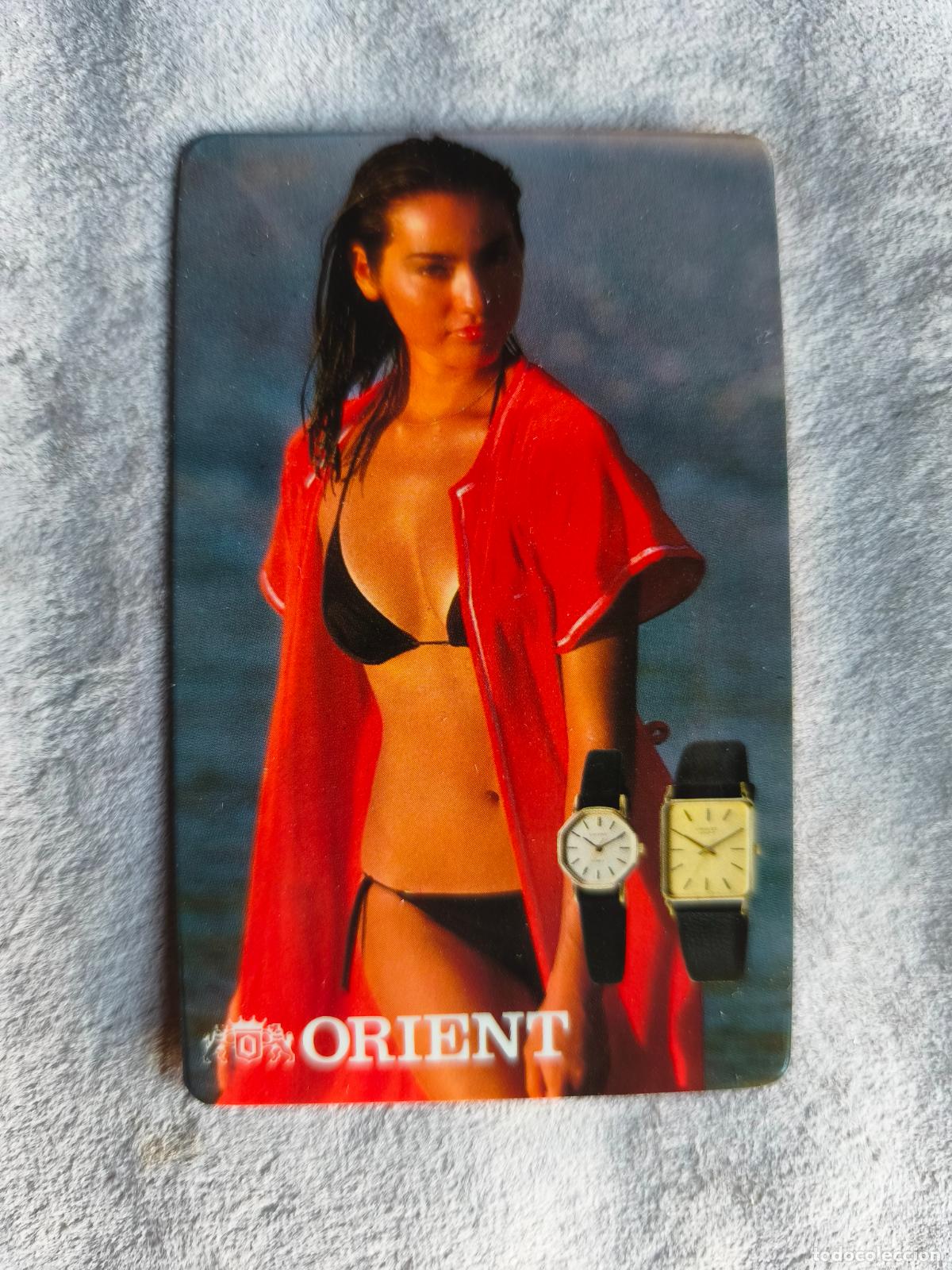 Coleccionismo calendarios: CALENDARIO 1981 RELOJ ORIENT CHICA