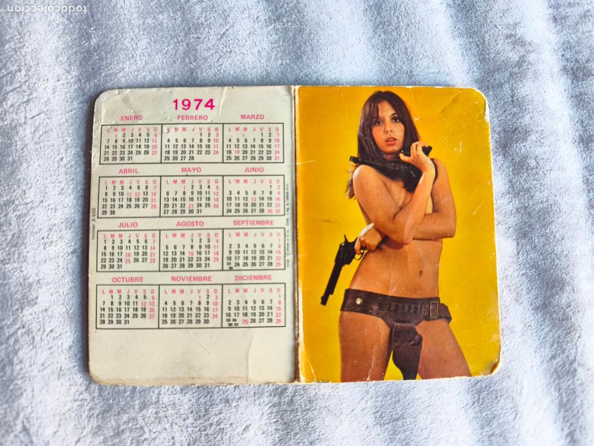 Collezionismo Calendari: CALENDARIO 1974 CHICA PISTOLA - GIJON JOYERO
