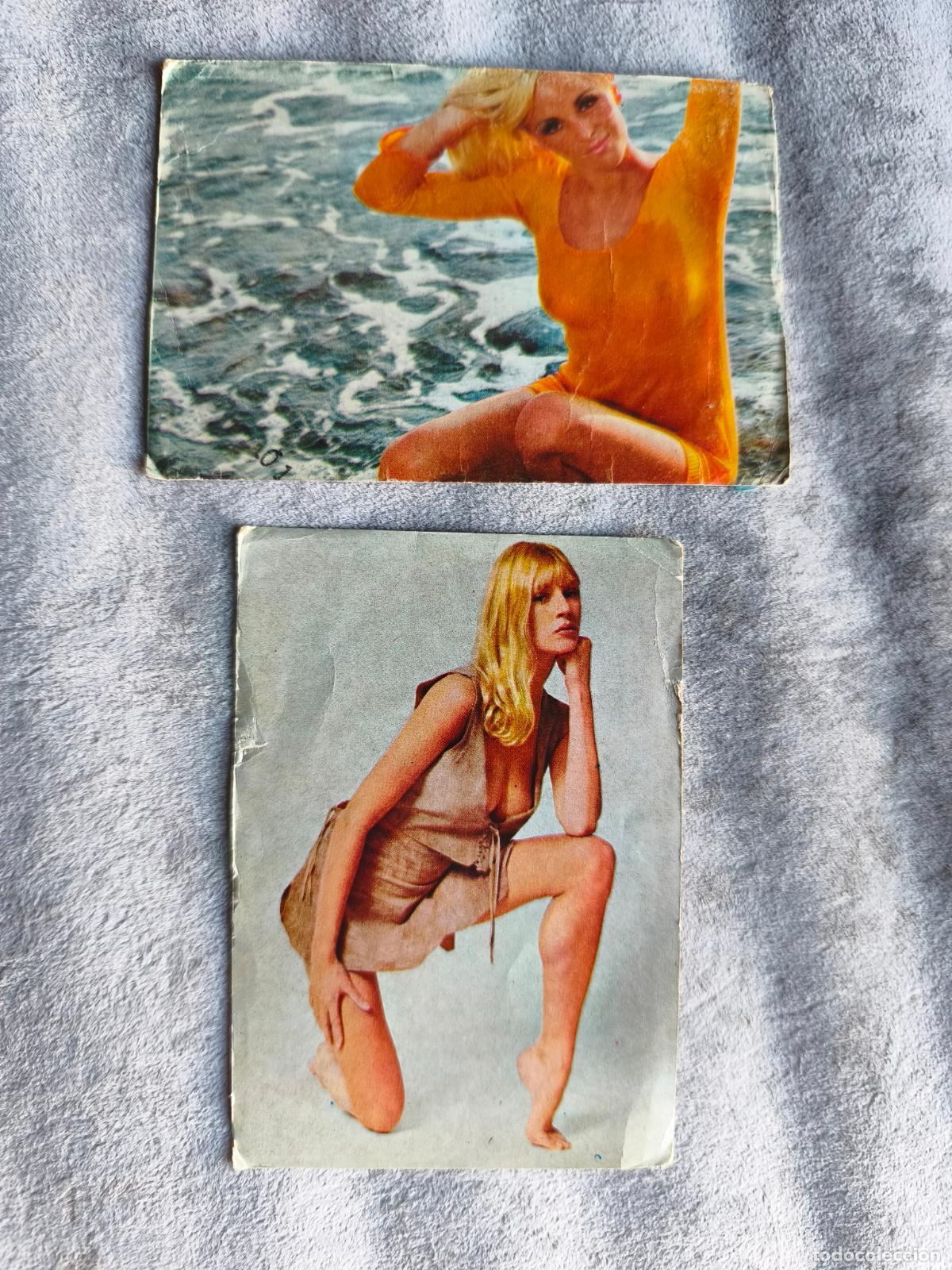 Coleccionismo calendarios: LOTE 2 CALENDARIOS 1974 CHICAS REVISTA BARRABAS DEPORTE
