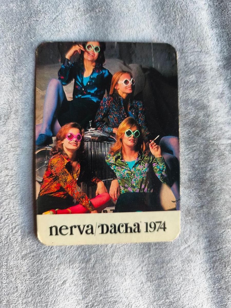 Coleccionismo calendarios: CALENDARIO 1974 CHICA NERVA/DACHA