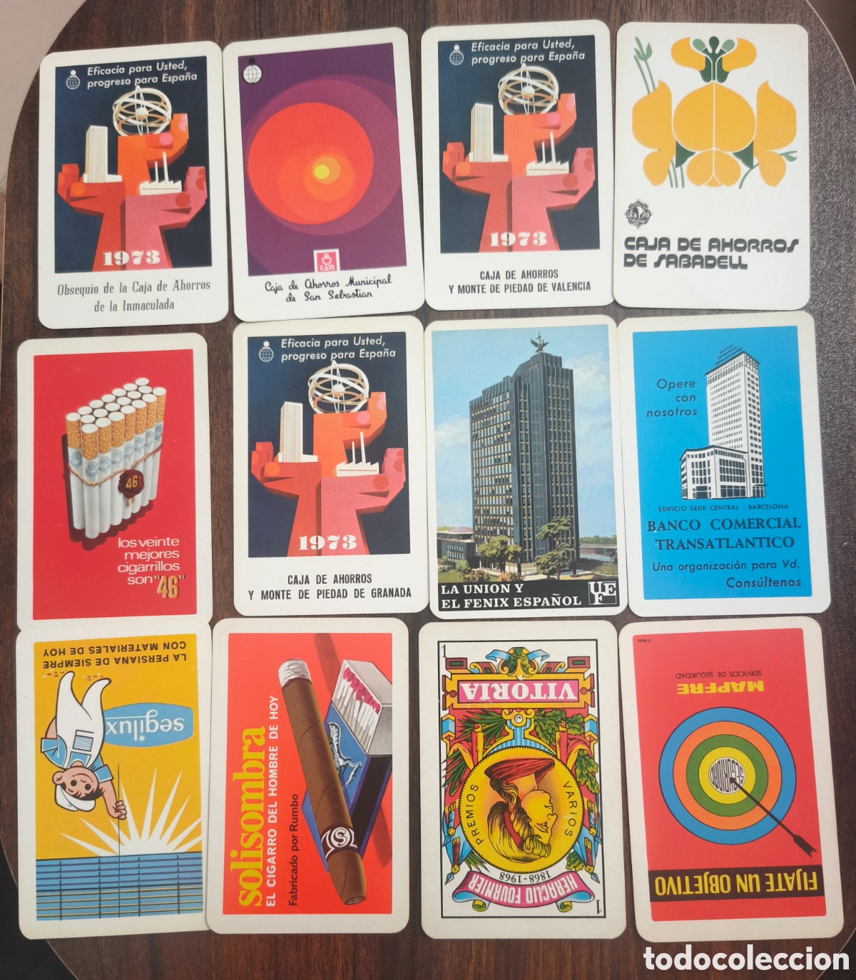 Coleccionismo calendarios: 12 calendarios Heraclio Fournier 1969-73