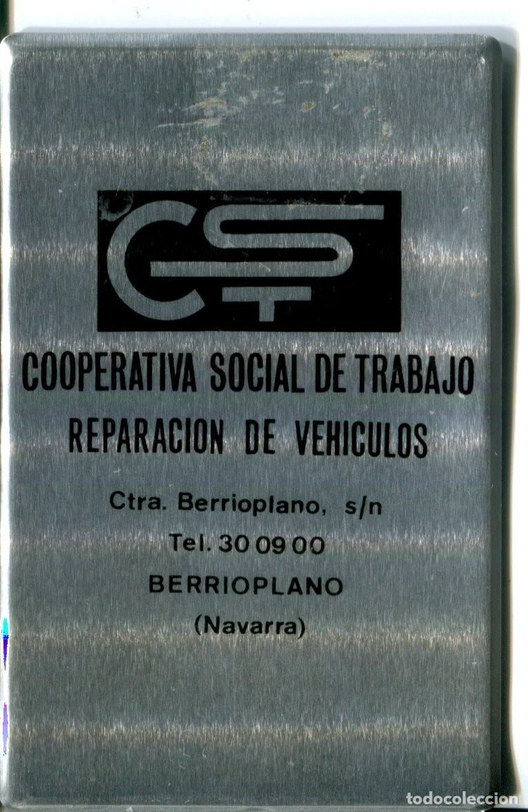 Coleccionismo calendarios: CALENDARIO METALICO COOPERATIVA SOCIAL DE TRABAJO REPARACION VEHICULOS A&Ntilde;O 1988