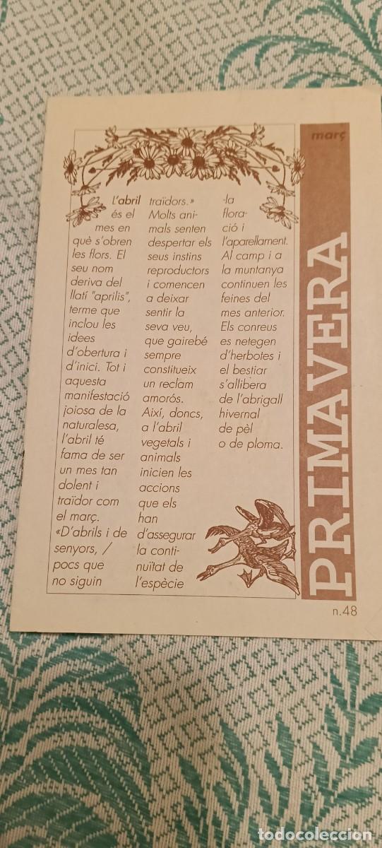 Colecionismo Calend&aacute;rios: Folleto / Librito Antiguo &rdquo;Primavera&rdquo; n. 48 - Calendario Tradicional y Santoral de Abril (En Catal&aacute;n