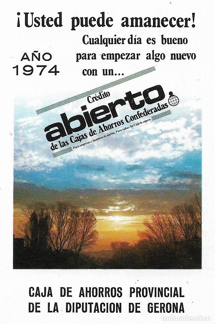 Coleccionismo calendarios: CAJA AHORROS PROVINCIAL DIPUTACI&Oacute;N DE GERONA - CALENDARIO FOURNIER DEL A&Ntilde;O 1974.
