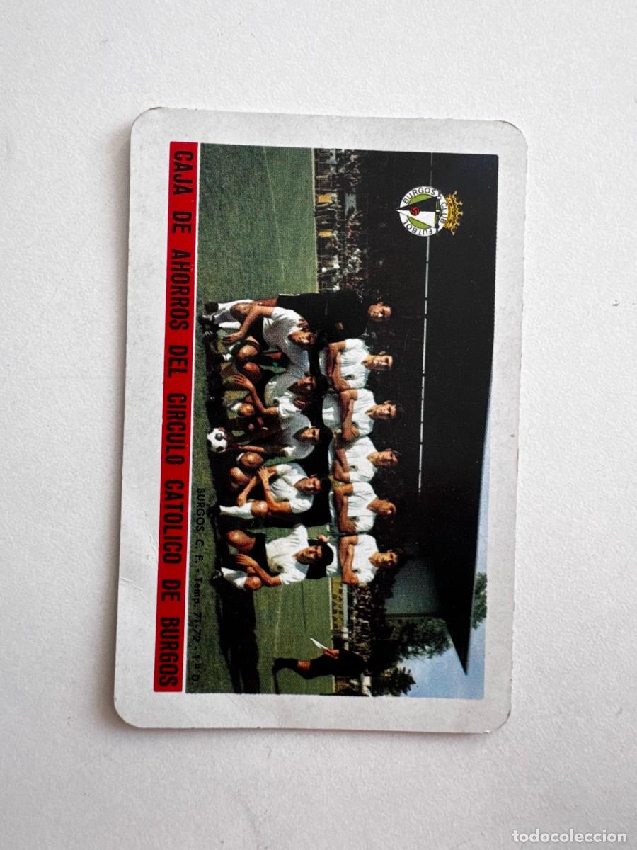 Sammeln von Kalendern: CALENDARIO DE BOLSILLO FOURNIER - 1972 CAJA DE AHORROS DEL CIRCULO CATOLICO BURGOS FUTBOL EQUIPO