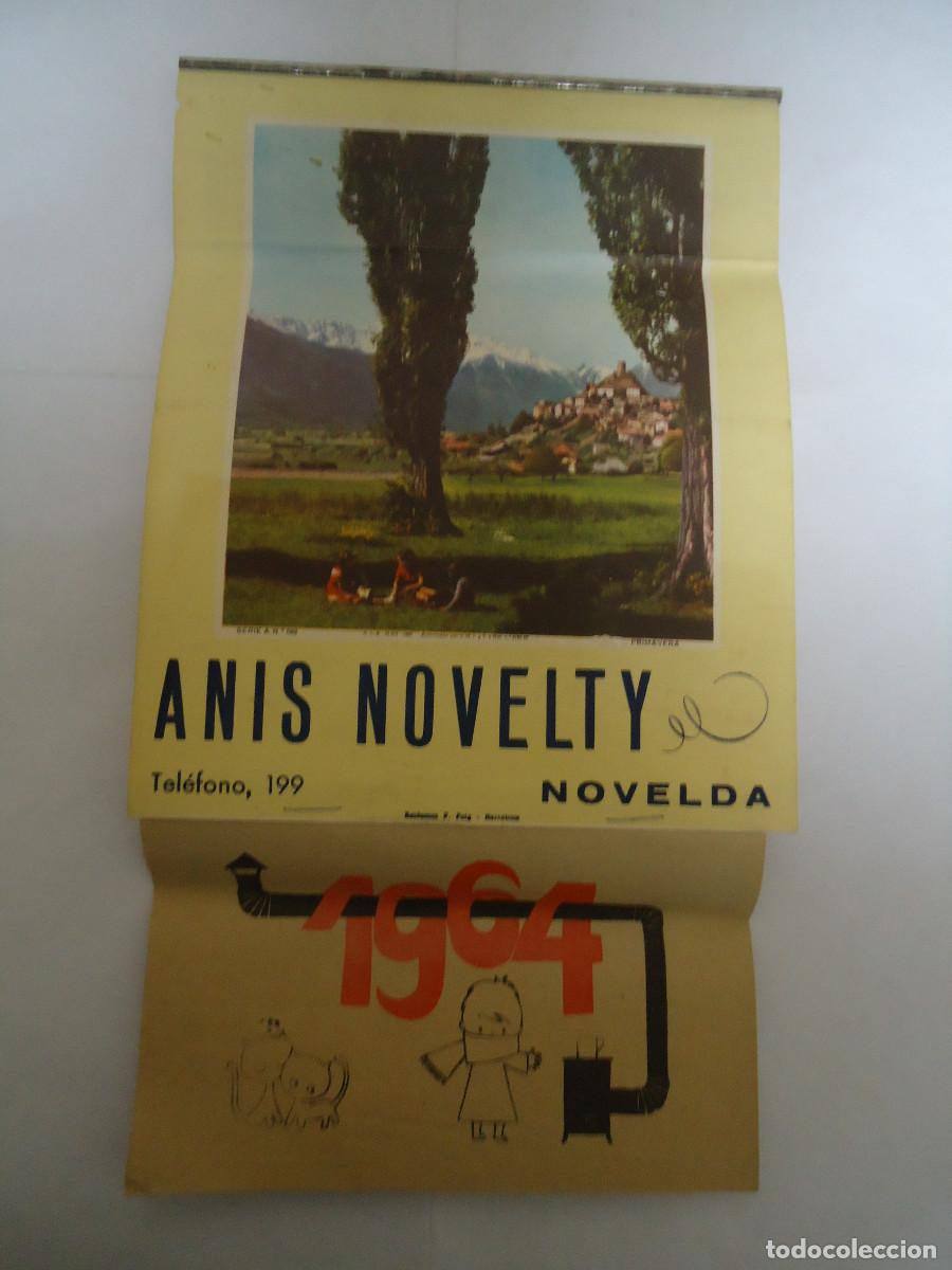 Collezionismo Calendari: CALENDARIO DEL A&Ntilde;O 1964 CON PUBLICIDAD DE ANIS NOVELTY. NOVELDA - ALICANTE. 3 . PP- 12