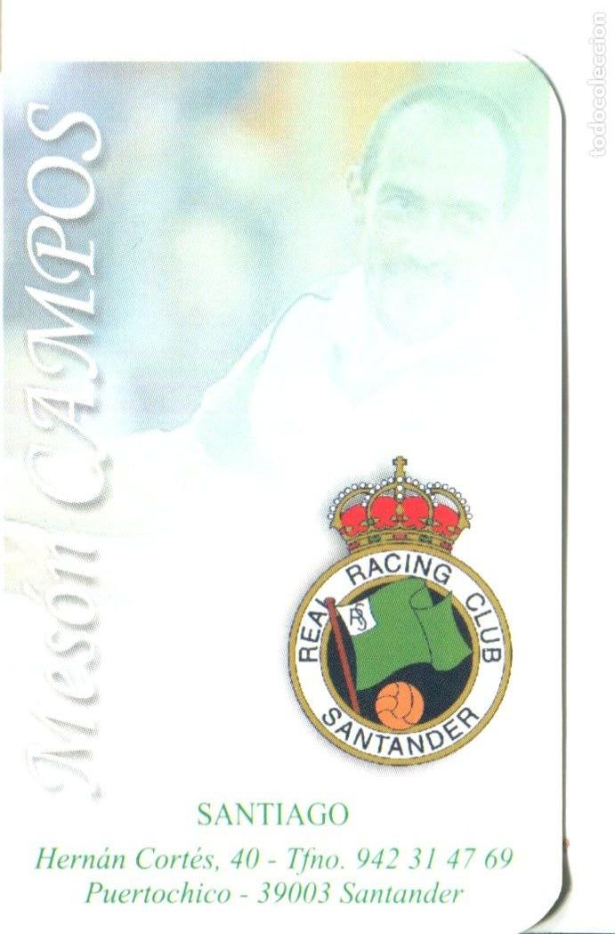 Coleccionismo calendarios: CALENDARIO FUTBOL 2009 - REAL RACING CLUB SANTANDER. PUBLICITARIO MESON CAMPOS