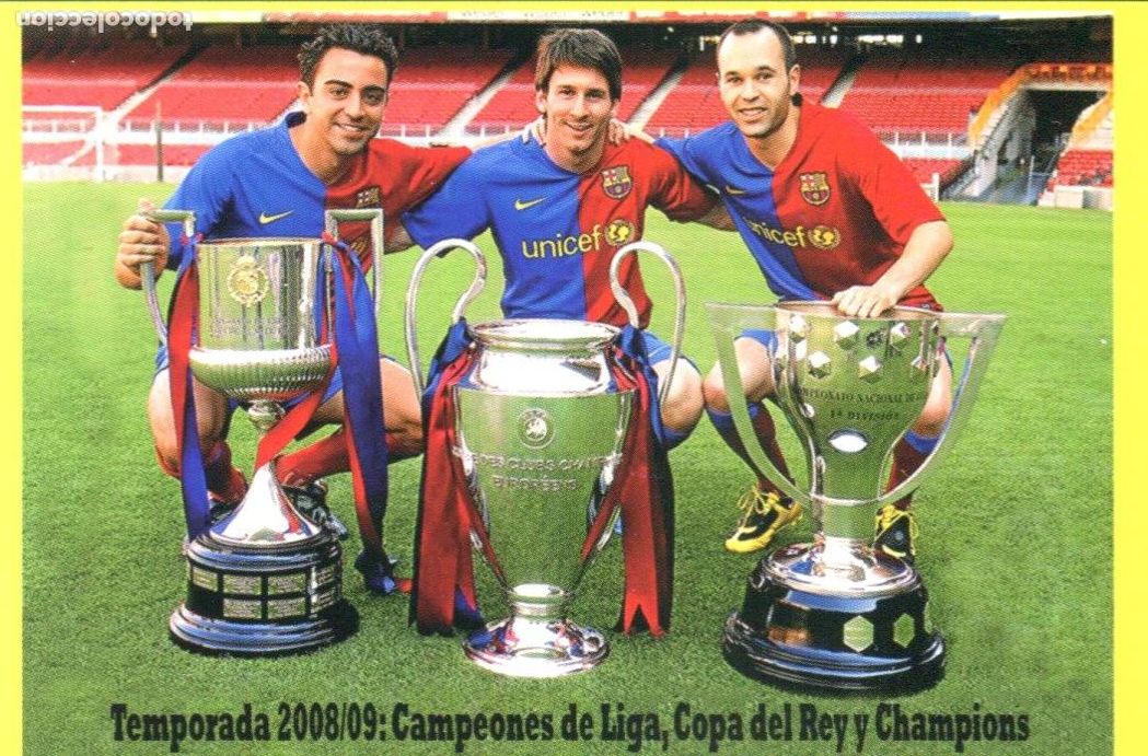 Coleccionismo calendarios: CALENDARIO FUTBOL F.C. BARCELONA 2010 (CAMPEONES DE LIGA, COPA DEL REY Y CHAMPIONS)