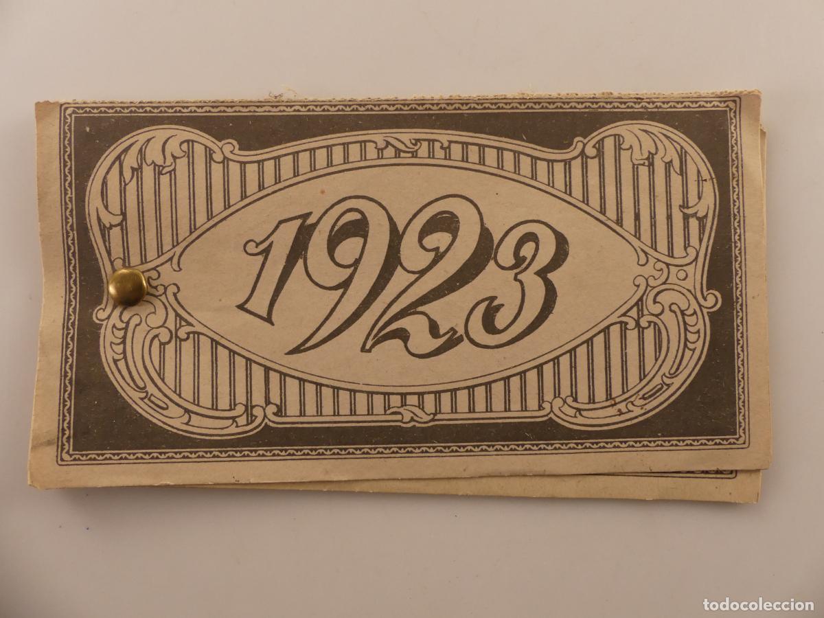 Collezionismo Calendari: ANTIGUO CALENDARIO A&Ntilde;O 1923