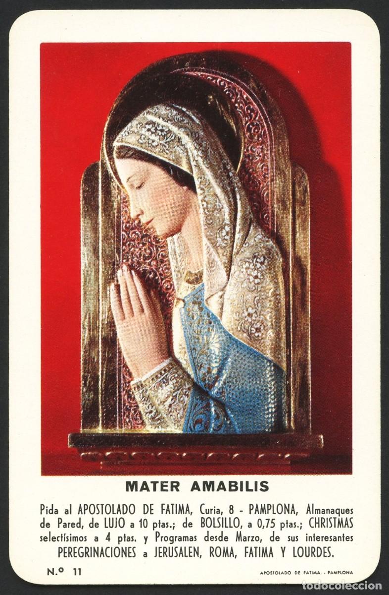 Collectables Calendars: CALENDARIO DE BOLSILLO, MATER AMABILIS, 1964, H. FOURNIER