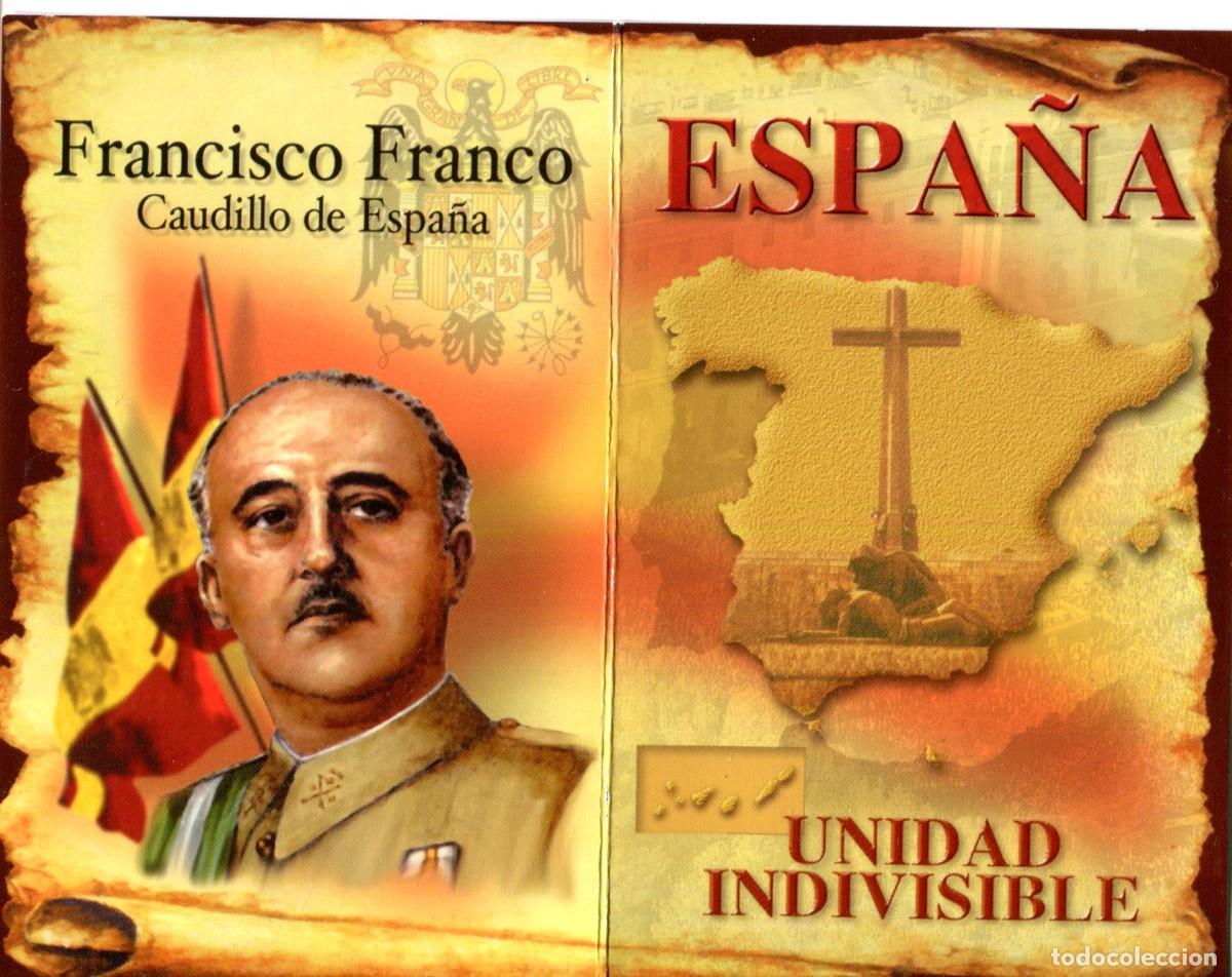 Coleccionismo calendarios: CALENDARIO DOBLE 2003 MILITAR FRANCISCO FRANCO CAUDILLO DE ESPA&Ntilde;A UNIDAD INDIVISIBLE