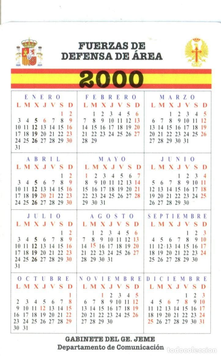 Coleccionismo calendarios: CALENDARIO MILITAR 2000 COMANDANCIA GENERAL DE MELILLA - Foto 2