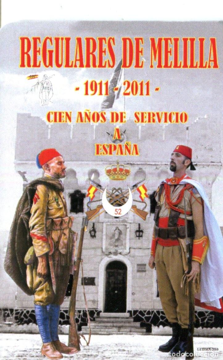 Coleccionismo calendarios: CALENDARIO MILITAR 2011 REGULARES DE MELILLA - Cien A&ntilde;os de Servicio a Espa&ntilde;a