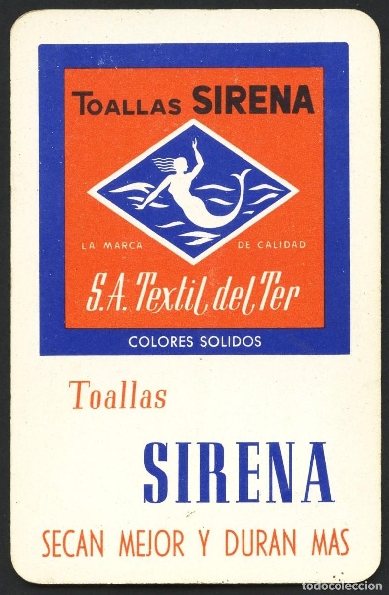 Colecionismo Calend&aacute;rios: CALENDARIO DE BOLSILLO, TOALLAS SIRENA, 1960, H. FOURNIER