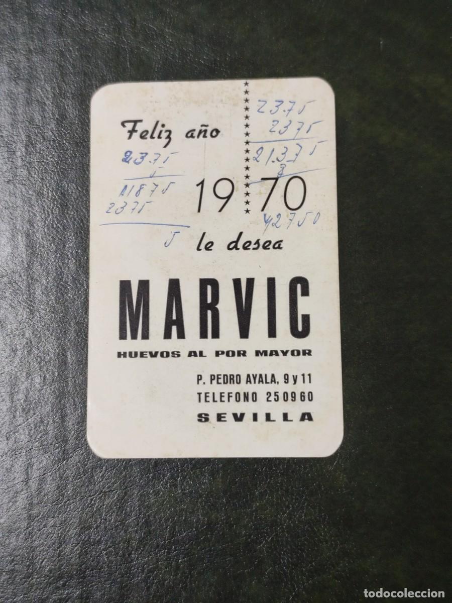 Coleccionismo calendarios: 4650 Calendario Marvic Huevos al por mayor Sevilla 1970