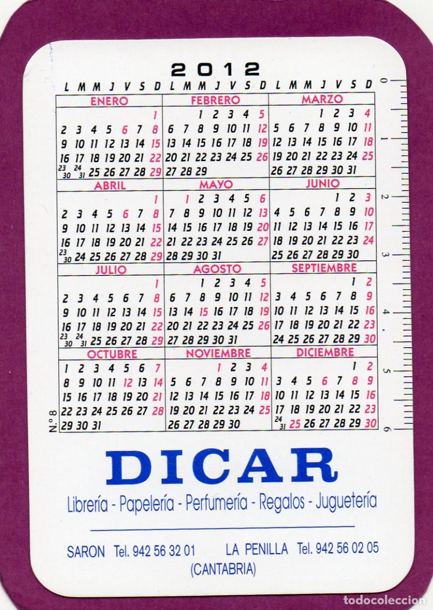 Coleccionismo calendarios: Calendario de Serie 2012 SERIE EDIJAR N&ordm; 8 - Foto 2