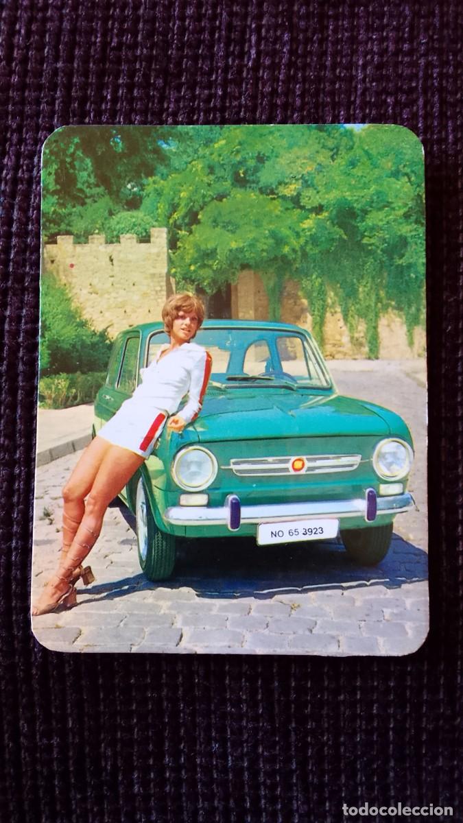Coleccionismo calendarios: CALENDARIO DE BOLSILLO. COCHE ANTIGUO. DISTRIBUCIONES REUNIDAS. CHICA. A&Ntilde;O 1973.