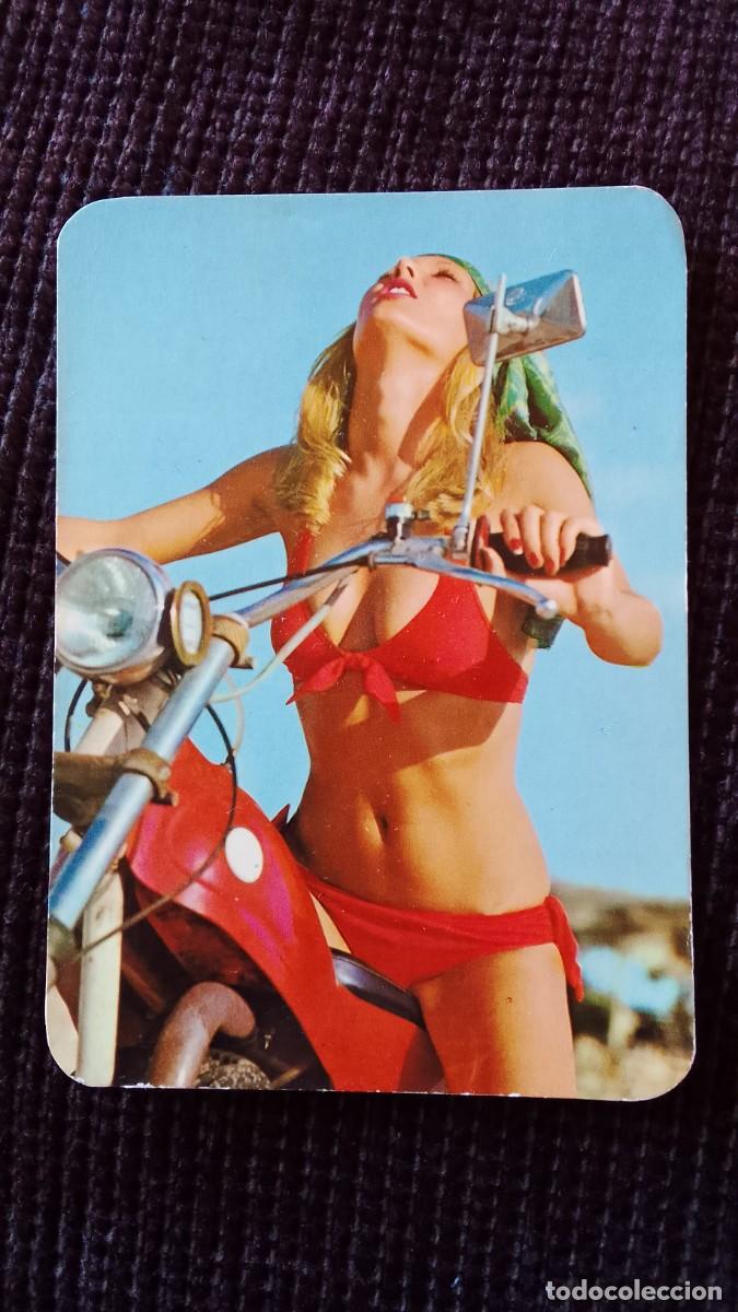 Coleccionismo calendarios: CALENDARIO DE BOLSILLO. A&Ntilde;O 1975. MOTO. ENGAR. NECTO. CHICA.