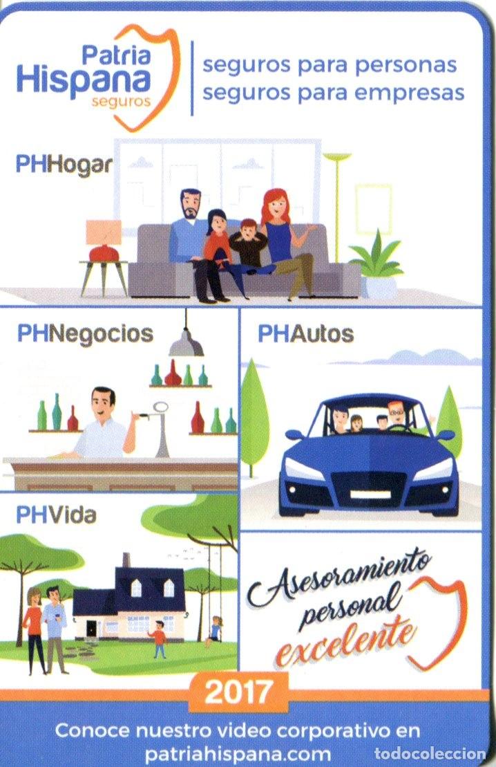 Coleccionismo calendarios: CALENDARIO FOURNIER 2017 - PATRIA HISPANA SEGUROS