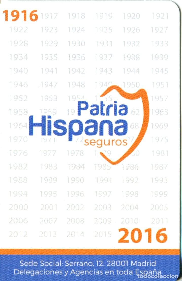 Coleccionismo calendarios: CALENDARIO FOURNIER 2016 - PATRIA HISPANA SEGUROS