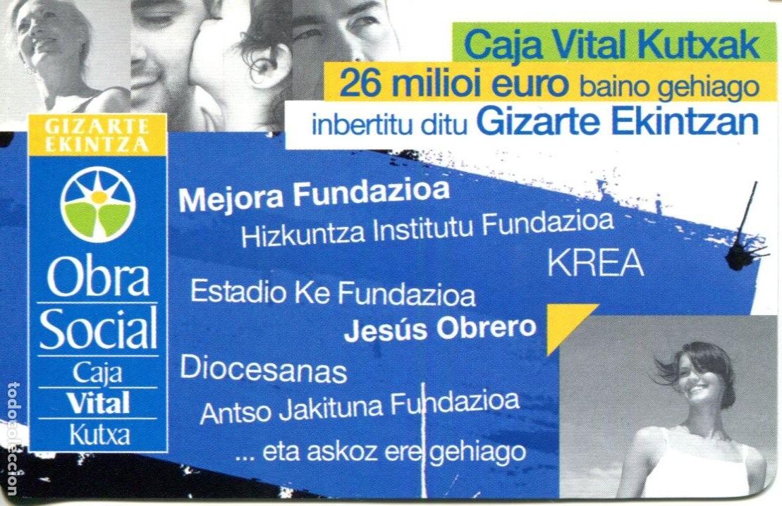 Coleccionismo calendarios: CALENDARIO FOURNIER. CAJA VITAL KUTXA. OBRA SOCIAL EN VASCO. A&Ntilde;O 2009
