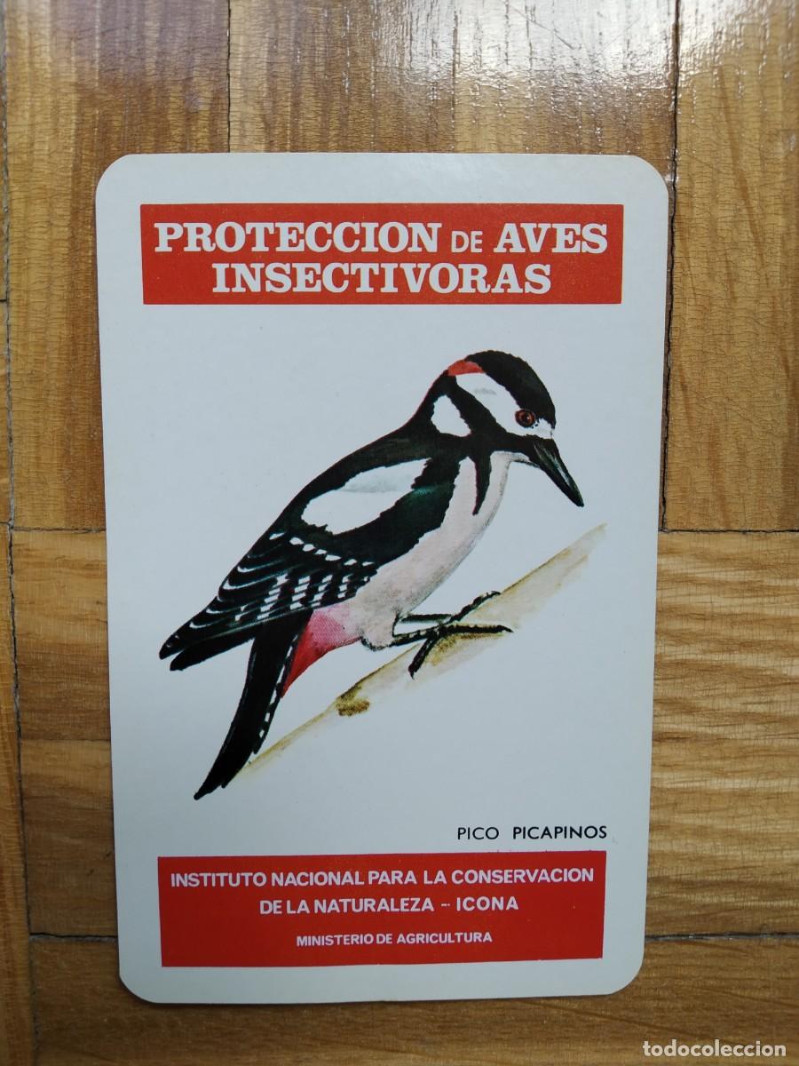 Colecionismo Calend&aacute;rios: CALENDARIO FOURNIER ICONA PROTECCION DE AVES INSECTIVORAS PICO PICAPINOS A&Ntilde;O 1976 COMO NUEVO