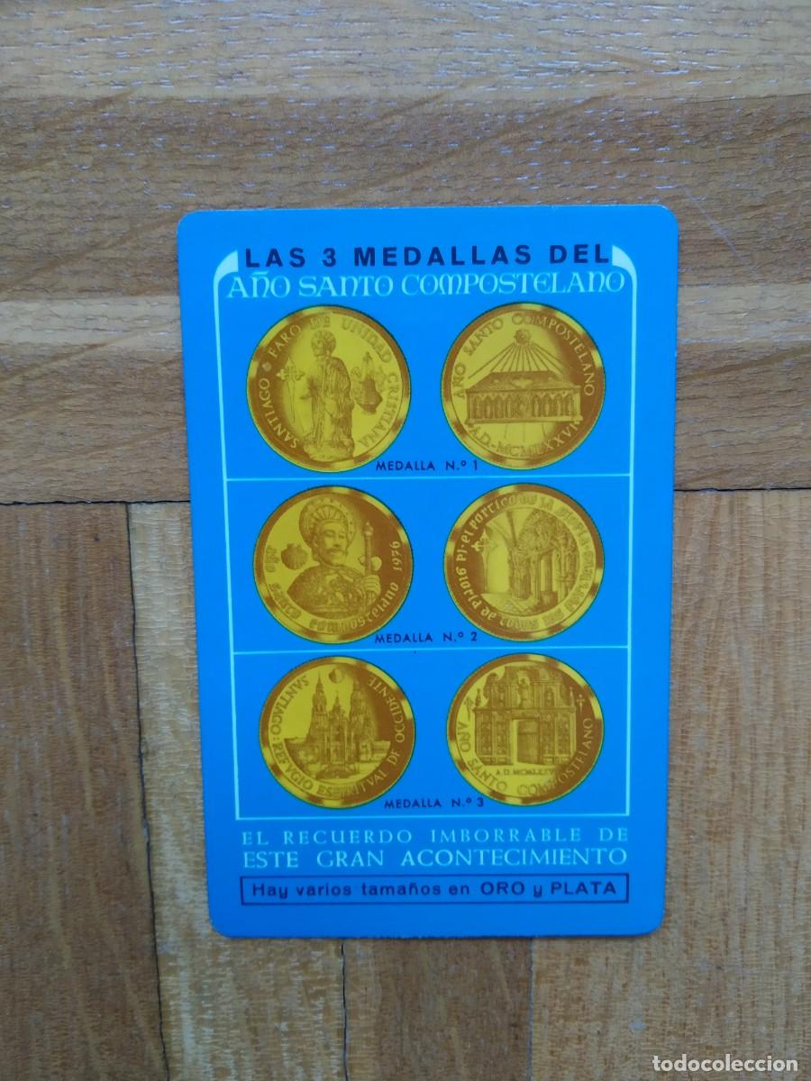 Collectables Calendars: CALENDARIO FOURNIER BANCO EXTERIOR DE ESPA&Ntilde;A. LAS 3 MEDALLAS DEL A&Ntilde;O SANTO COMPOSTELANO A&Ntilde;O 1976 VER