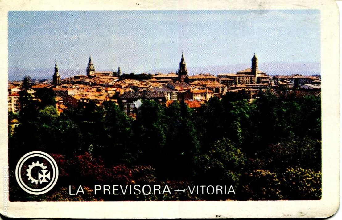 Coleccionismo calendarios: CALENDARIO FOURNIER. SEGUROS LA PREVISORA VITORIA. A&Ntilde;O 1984.