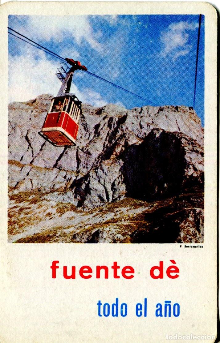 Coleccionismo calendarios: CALENDARIO BOLSILLO - FUENTE D&Eacute; (Cantabria) - FOURNIER - A&Ntilde;O 1974 TELESFERICO
