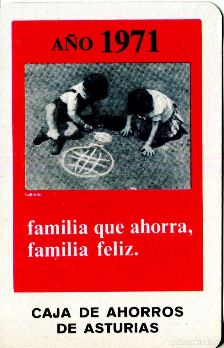 Coleccionismo calendarios: CALENDARIO DE FOURNIER , CAJA DE AHORROS DE ASTURIAS, A&Ntilde;O 1971