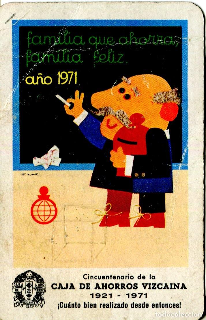 Sammeln von Kalendern: CALENDARIO FOURNIER CAJA DE AHORROS VIZCAINA 1971 Ver fotos Defectuoso