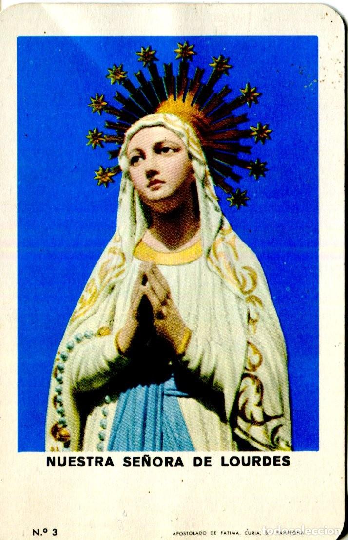 Coleccionismo calendarios: CALENDARIO FOURNIER NUESTRA SE&Ntilde;ORA DE LOURDES PAMPLONA APOSTOLADO FATIMA A&Ntilde;O 1970