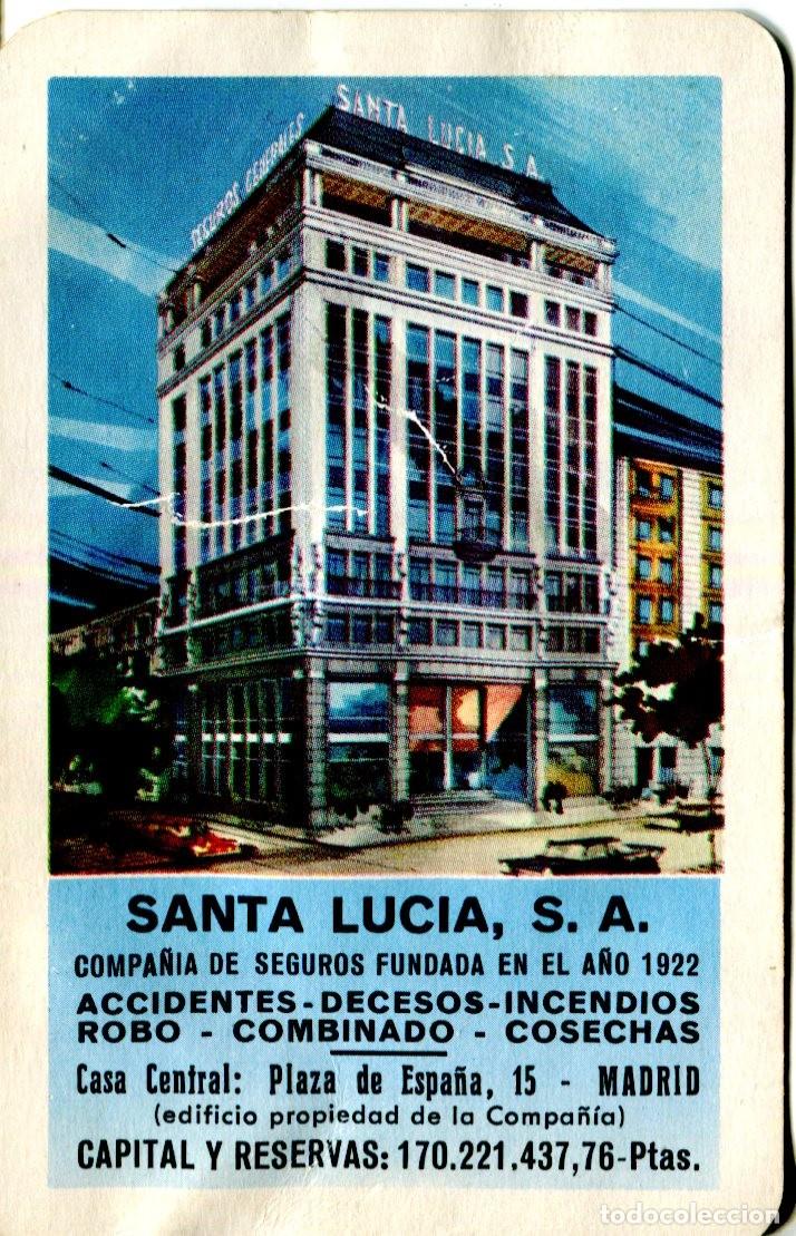 Coleccionismo calendarios: Calendario bolsillo - A&Ntilde;O 1968 - SANTA LUC&Iacute;A SEGUROS - FOURNIER
