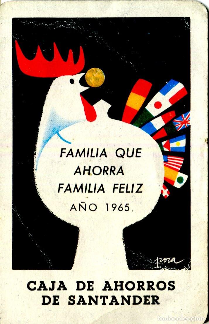 Collectables Calendars: CALENDARIO FOURNIER CAJA DE AHORROS DE SANTANDER A&Ntilde;O 1965
